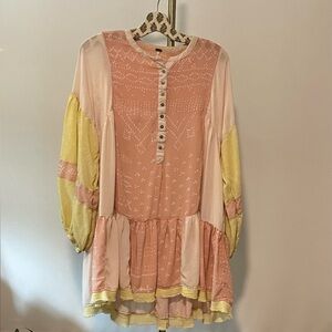 Free People soft airy Rayon Tunic Large